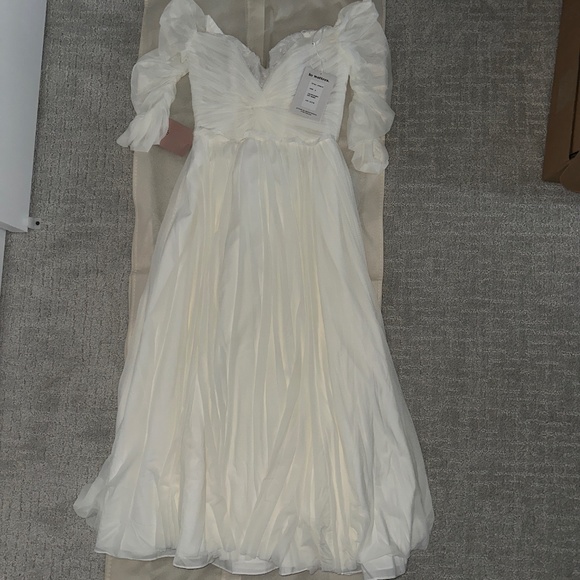 BHLDN Tea Length Wedding Dress - Picture 1 of 2